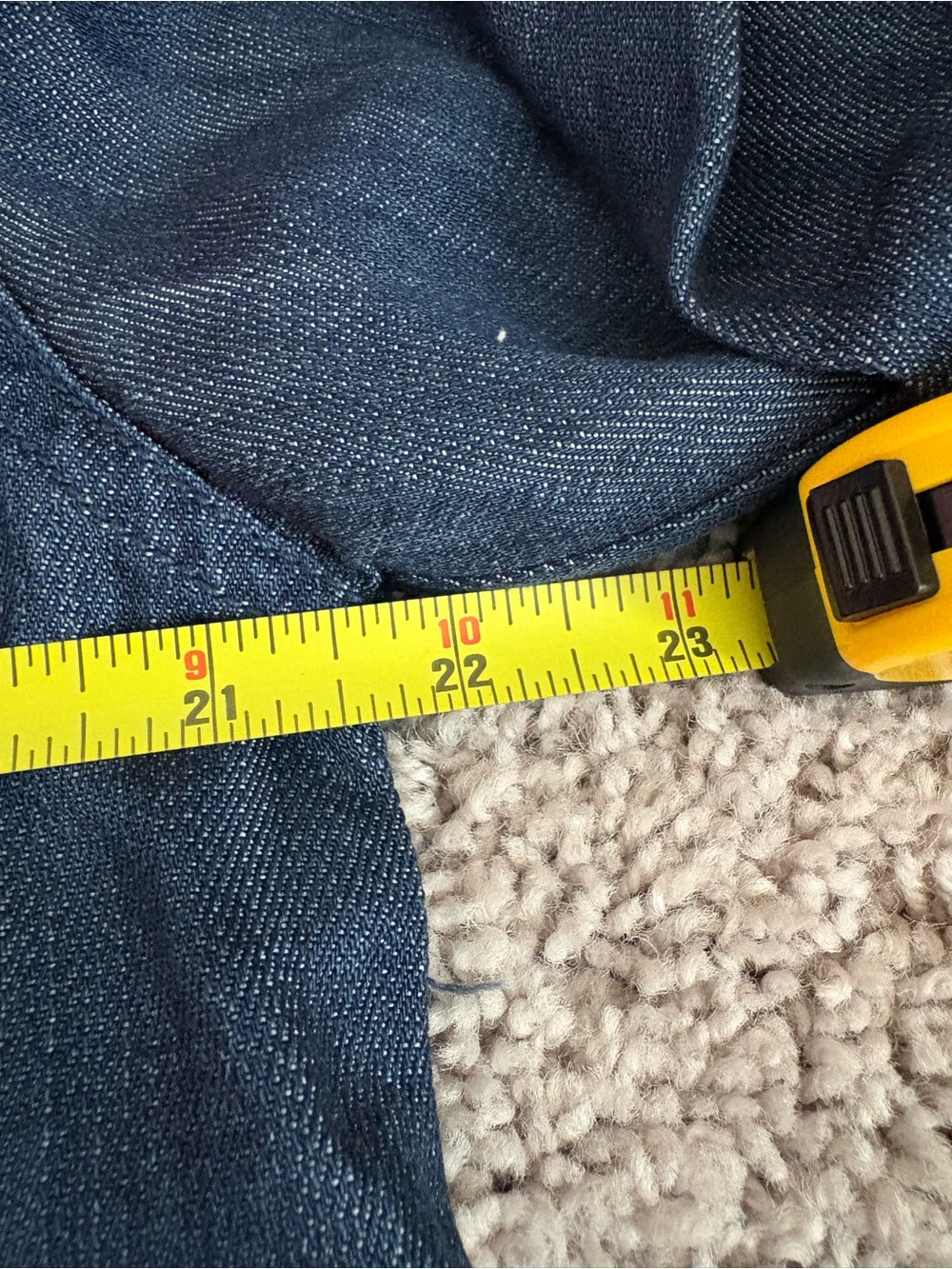 Thread & Supply Dark Blue Denim Jacket - Button-Front Jean Jacket - Picture 7 of 8
